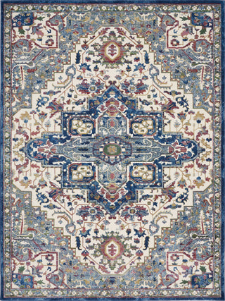 Nourison Global Vintage GLB15 Ivory Navy Area Rug Main Image