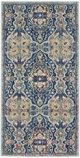 Nourison Ankara Global ANR16 Navy Multicolor Area Rug main image