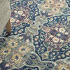 Nourison Ankara Global ANR16 Navy Multicolor Area Rug Corner Image