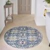 Nourison Ankara Global ANR16 Navy Multicolor Area Rug Room Image Feature