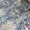Nourison Ankara Global ANR16 Navy Multicolor Area Rug Corner Image