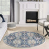 Nourison Ankara Global ANR16 Navy Multicolor Area Rug Room Image Feature