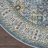 Nourison Global Vintage GLB17 Ivory Light Blue Area Rug Detail Image