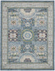 Nourison Global Vintage GLB17 Ivory Light Blue Area Rug main image