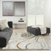 Nourison Glam GLM01 Ivory/Multi Area Rug Corner Image