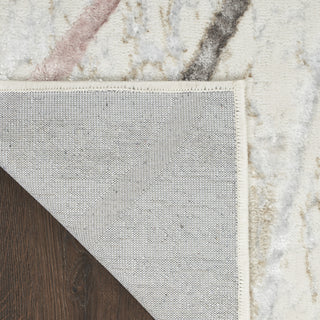 Nourison Glam GLM01 Ivory/Multi Area Rug Corner Image