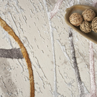 Nourison Glam GLM01 Ivory/Multi Area Rug Corner Image