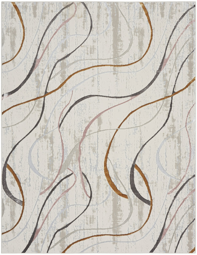 Nourison Glam GLM01 Ivory/Multi Area Rug main image