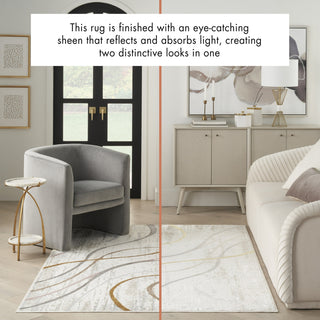 Nourison Glam GLM01 Ivory/Multi Area Rug Room Image Feature