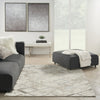 Nourison Glam GLM02 Ivory/Grey Area Rug Corner Image