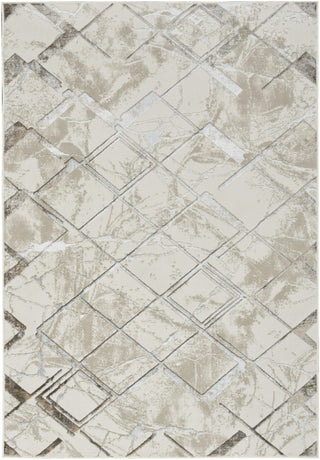 Nourison Glam GLM02 Ivory/Grey Area Rug Main Image