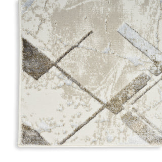 Nourison Glam GLM02 Ivory/Grey Area Rug Texture Image