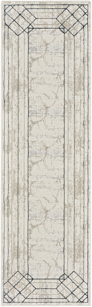 Nourison Glam GLM03 Ivory/Taupe Area Rug Main Image