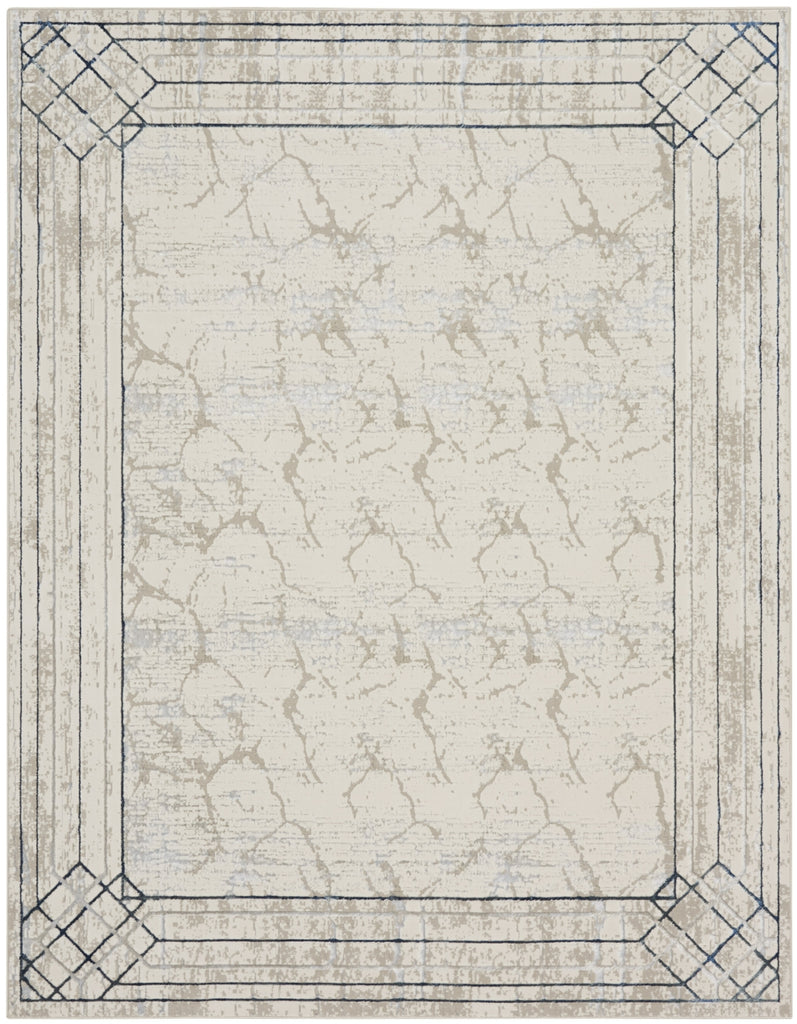 Nourison Glam GLM03 Ivory/Taupe Area Rug main image