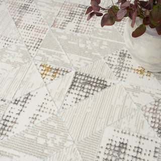 Nourison Glam GLM04 Ivory/Multi Area Rug Corner Image