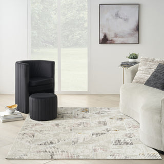 Nourison Glam GLM04 Ivory/Multi Area Rug Corner Image