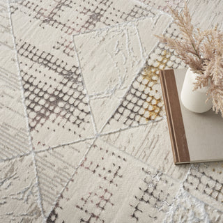 Nourison Glam GLM04 Ivory/Multi Area Rug Corner Image