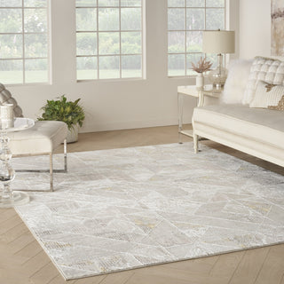 Nourison Glam GLM04 Ivory/Multi Area Rug Corner Image