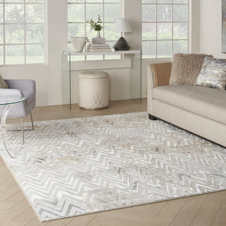 Nourison Glam GLM05 Multicolor Area Rug Corner Image