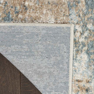 Nourison Glam GLM06 Taupe/Multi Area Rug Corner Image