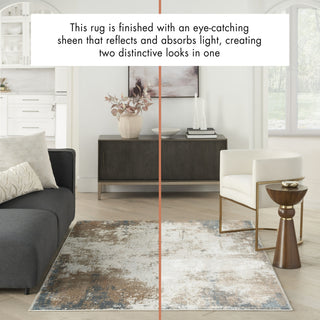 Nourison Glam GLM06 Taupe/Multi Area Rug Room Image Feature