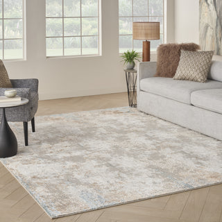 Nourison Glam GLM06 Taupe/Multi Area Rug Corner Image