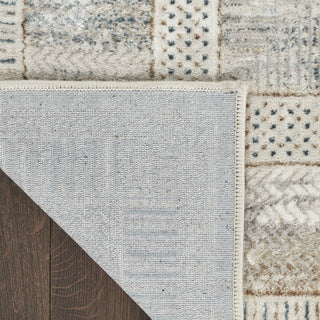 Nourison Glam GLM07 Ivory Multicolor Area Rug Corner Image