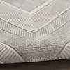 Nourison Glam GLM07 Silver Area Rug Corner Image
