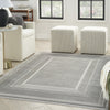 Nourison Glam GLM07 Silver Area Rug Corner Image