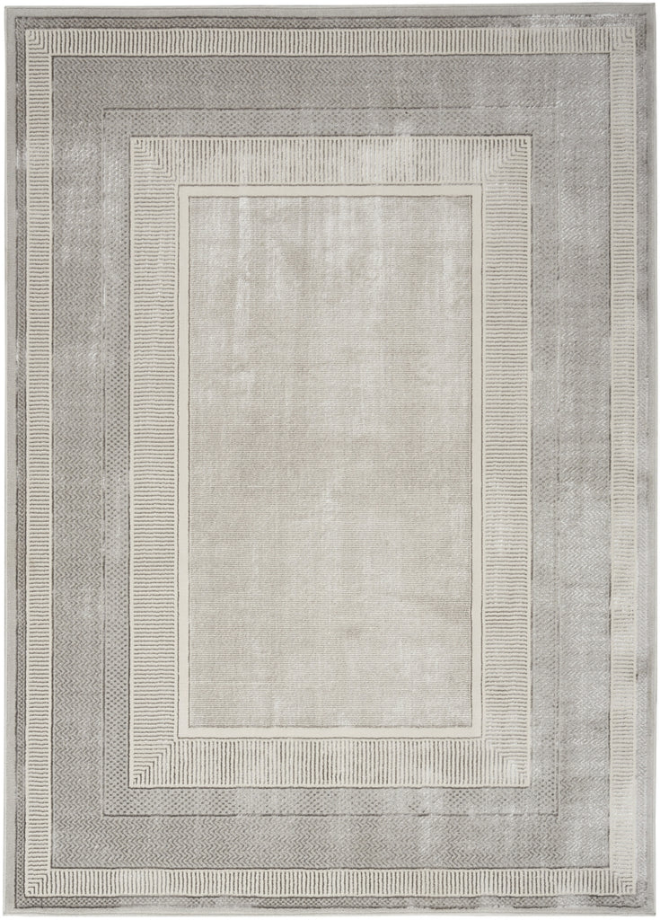 Nourison Glam GLM07 Silver Area Rug main image