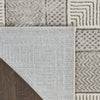 Nourison Glam GLM07 Silver Area Rug Corner Image