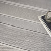 Nourison Glam GLM07 Silver Area Rug Corner Image