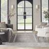 Nourison Glam GLM07 Silver Area Rug Room Image Feature