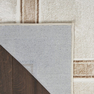 Nourison Glam GLM08 Ivory Cream Area Rug 9' X 12'