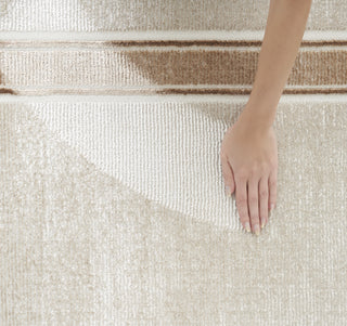 Nourison Glam GLM08 Ivory Cream Area Rug 9' X 12'