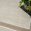 Nourison Glam GLM08 Ivory Cream Area Rug Corner Image