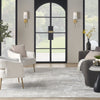 Nourison Glam GLM09 Silver Grey Area Rug Room Image Feature