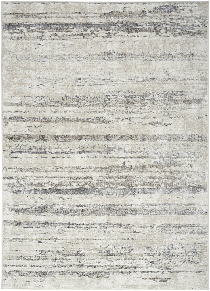 Nourison Glam GLM10 Cream Grey Area Rug main image