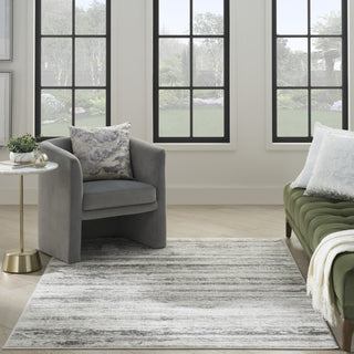 Nourison Glam GLM10 Cream Grey Area Rug Lifestyle Image