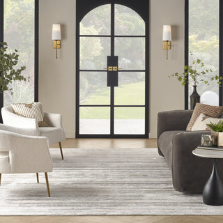 Nourison Glam GLM10 Cream Grey Area Rug Lifestyle Image