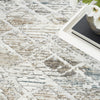 Nourison Glam GLM11 Grey Multicolor Area Rug Corner Image