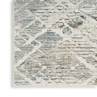 Nourison Glam GLM11 Grey Multicolor Area Rug T' R