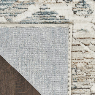 Nourison Glam GLM11 Grey Multicolor Area Rug Corner Image