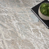 Nourison Glam GLM11 Grey Multicolor Area Rug Corner Image