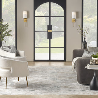Nourison Glam GLM11 Grey Multicolor Area Rug Room Image Feature