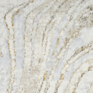 Nourison Glam GLM21 Grey Gold Area Rug Swatch Image