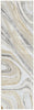 Nourison Glam GLM21 Grey Gold Area Rug Main Image