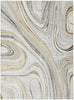 Nourison Glam GLM21 Grey Gold Area Rug Main Image