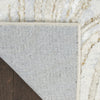 Nourison Glam GLM22 Grey Gold Area Rug Corner Image