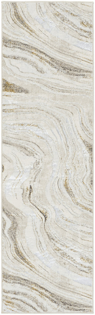 Nourison Glam GLM22 Grey Gold Area Rug Main Image